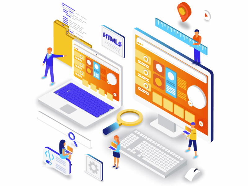 Business website illustration